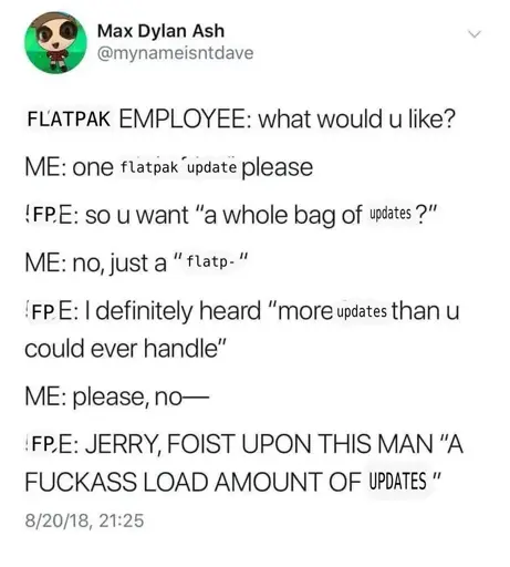 Twitter post, see body for transcript.