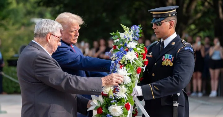 Trump staff warned about taking photos before cemetery altercation: official - National | Globalnews.ca