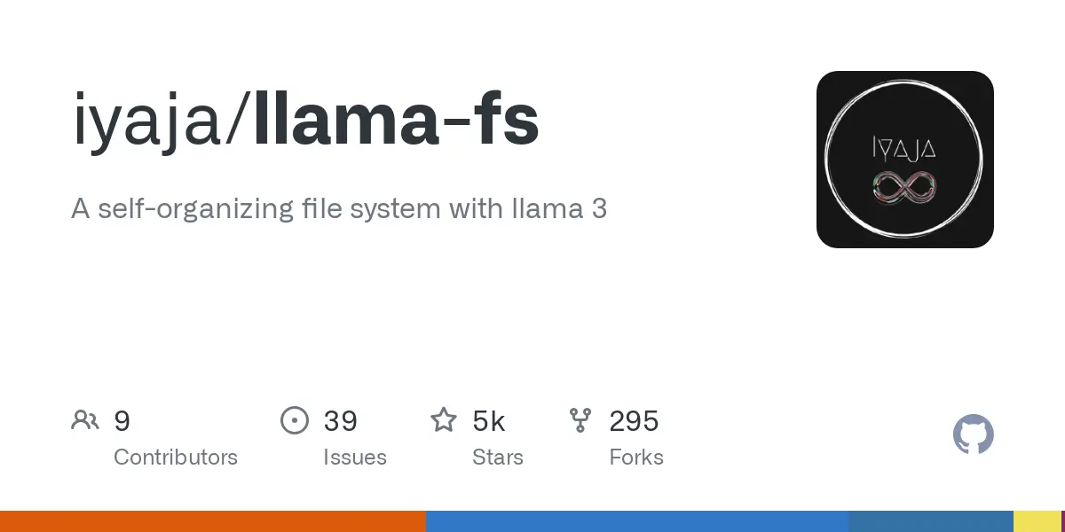 GitHub - iyaja/llama-fs: A self-organizing file system with llama 3