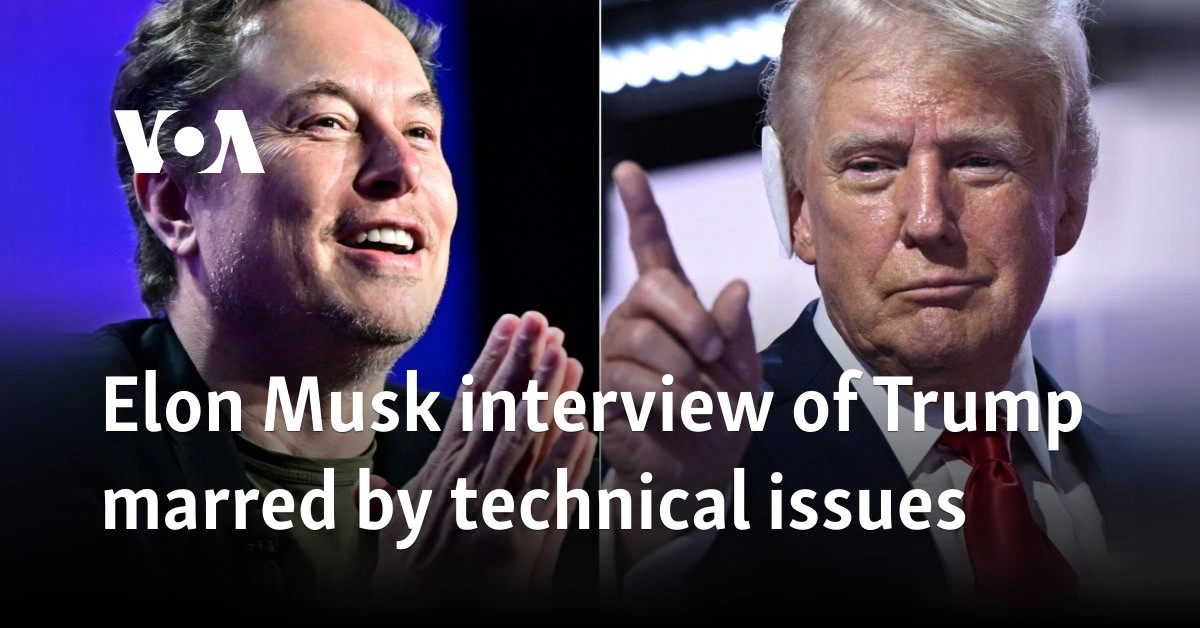 Elon Musk interview of Trump marred by technical issues