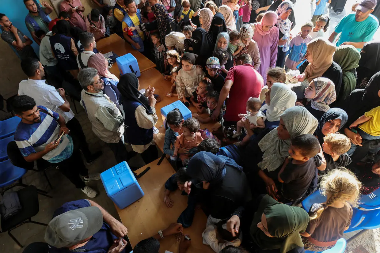 Despite ongoing genocide in GazaNext phase of polio vaccination campaign proceeds