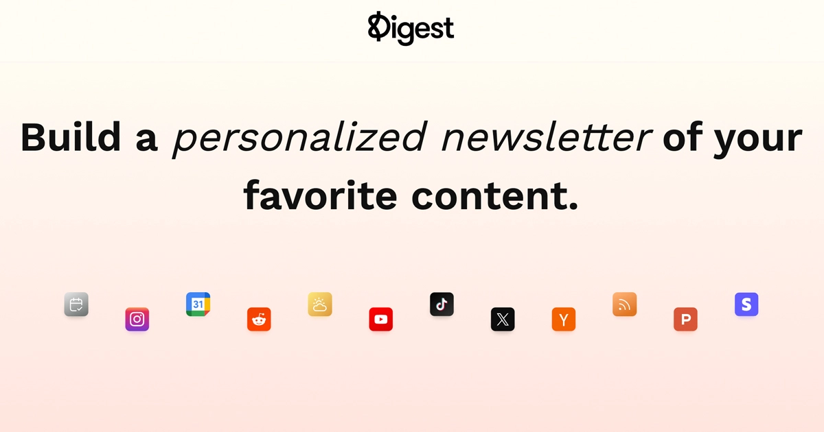 Digest - Personalized Newsletter Platform