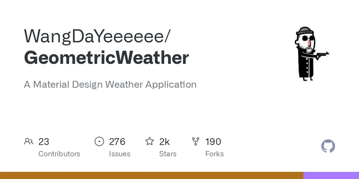 GitHub - WangDaYeeeeee/GeometricWeather: A Material Design Weather Application