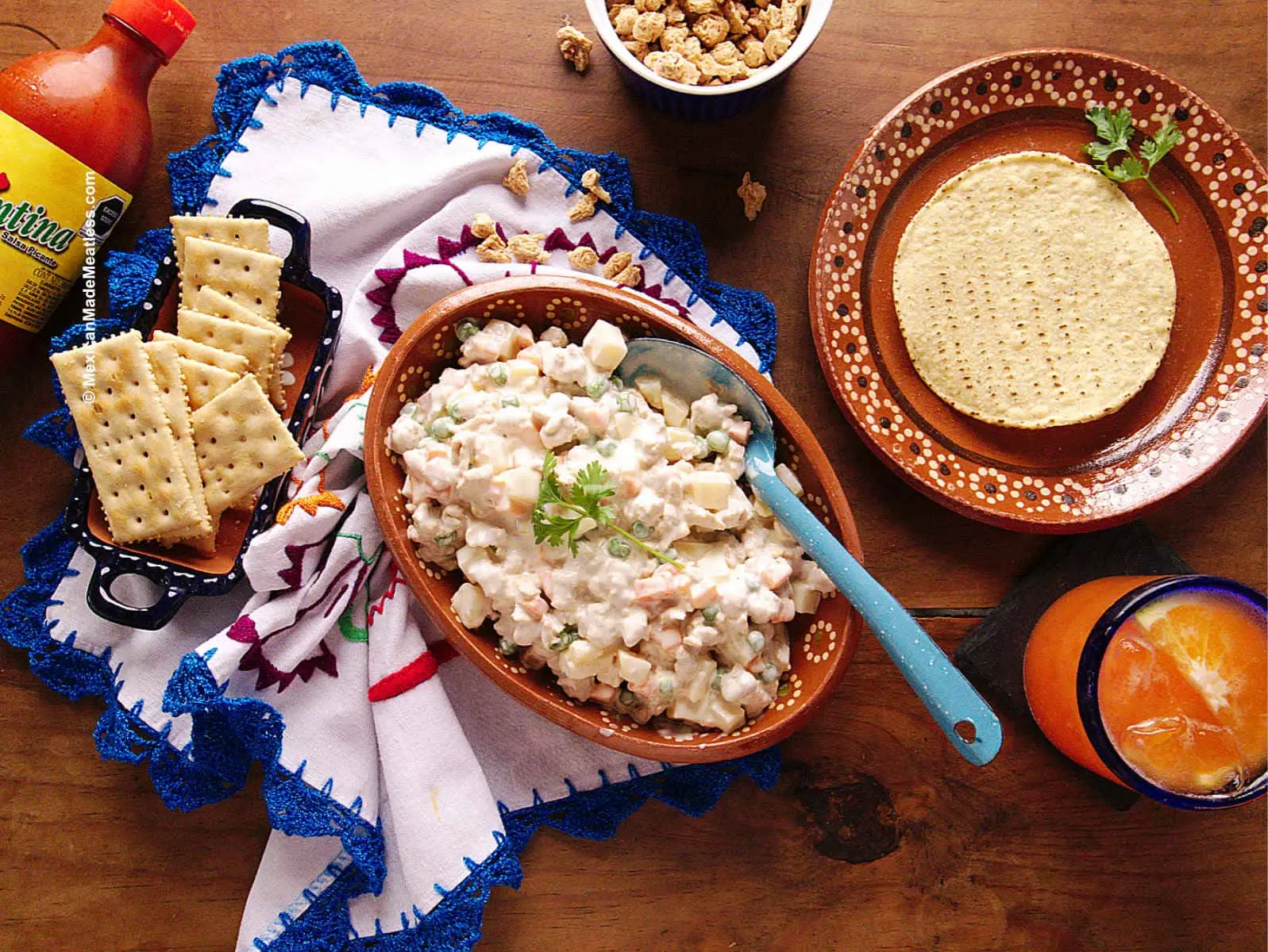 Ensalada De Pollo (Mexican Chicken Salad Made Vegan) | Mexican Made Meatless™