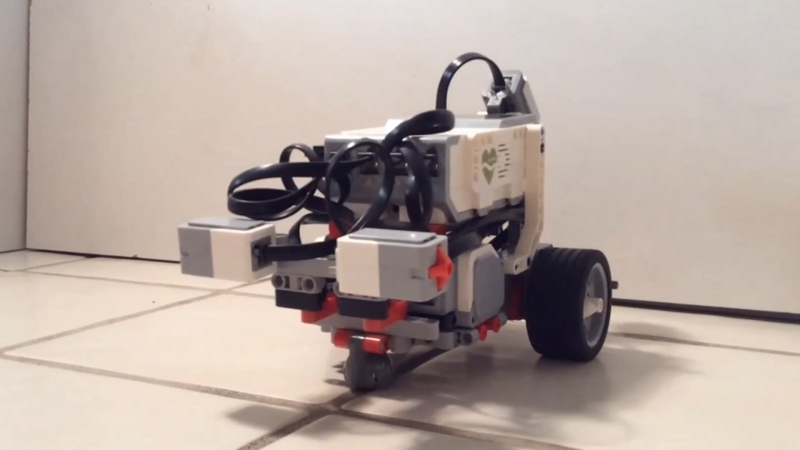 Lego robot controlled by artificial worm brain developed by OpenWorm project