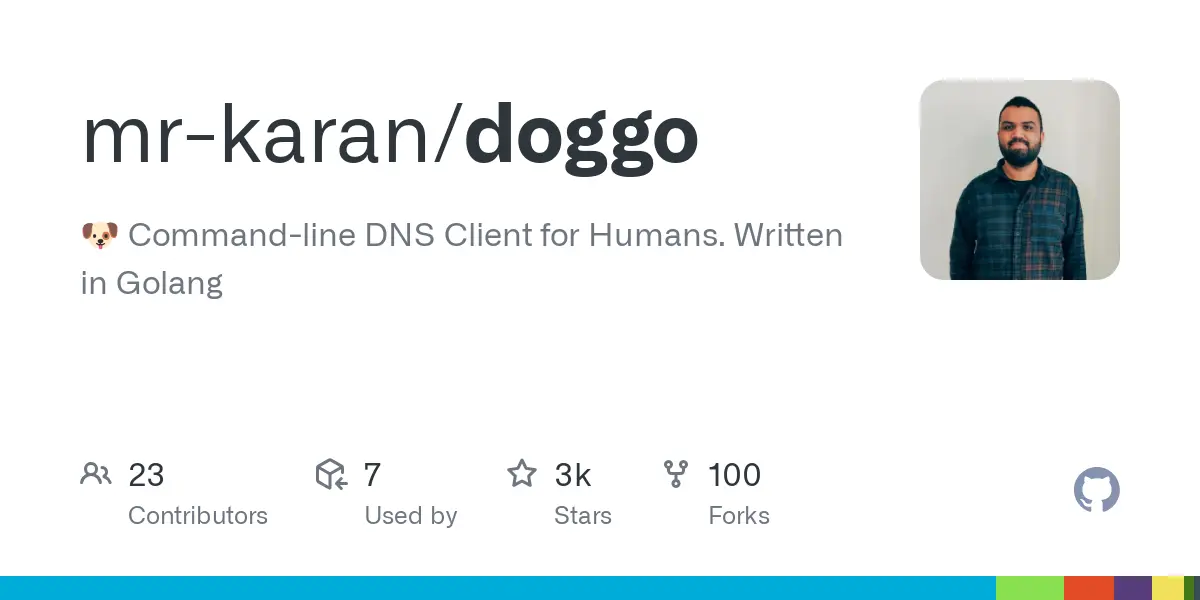 GitHub - mr-karan/doggo: :dog: Command-line DNS Client for Humans. Written in Golang