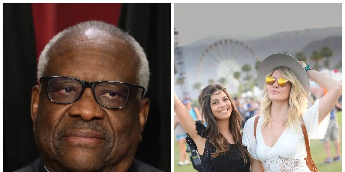 Clarence Thomas spent time at the Koch Brothers' version of Coachella. Something tells us they weren't making each other flower crowns.