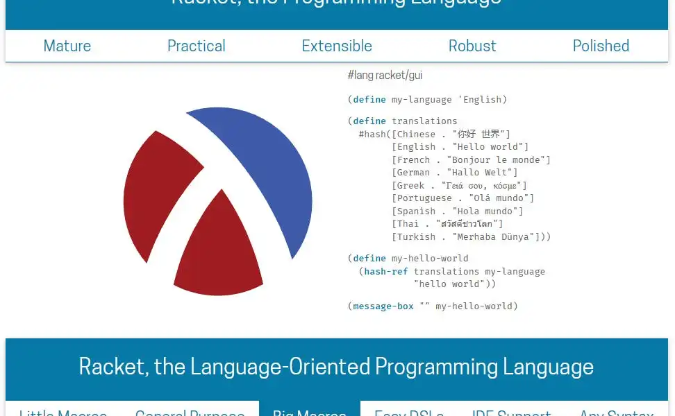 Racket: The Lisp for the modern day