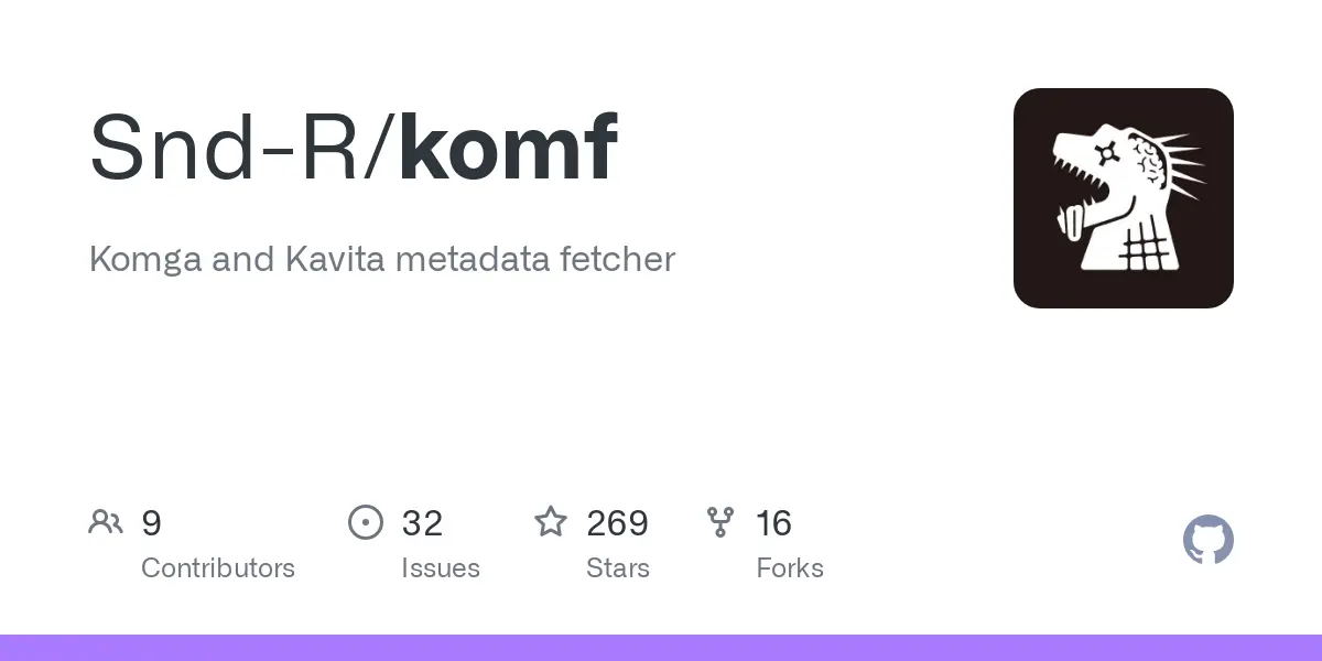 GitHub - Snd-R/komf: Komga and Kavita metadata fetcher